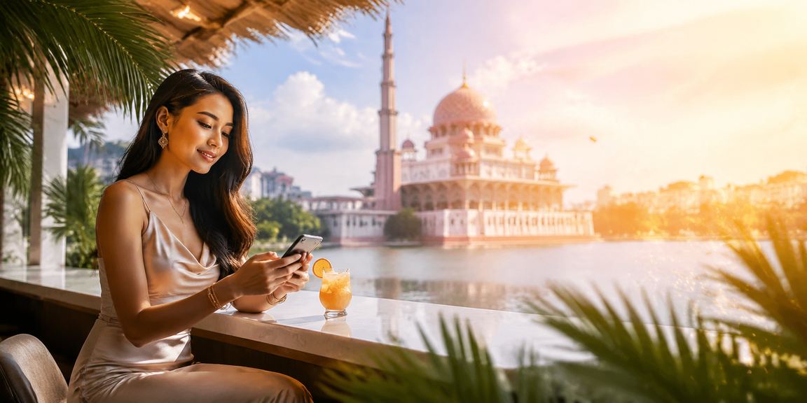 Proses deposit loteri di Putrajaya melalui telefon pintar dengan antara muka yang mesra